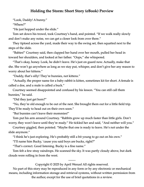 Holding the Storm: Short Story (eBook)