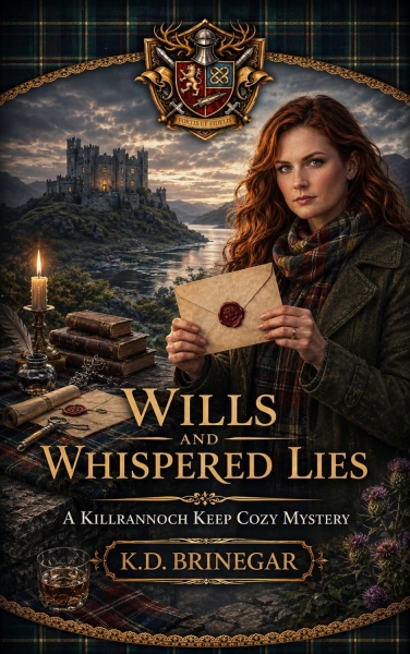 Wills & Whispered Lies - Book 5 of A Killrannoch Keep Cozy Mystery Series