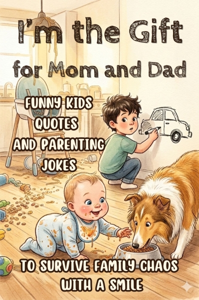 I’m the Gift for Mom and Dad: Funny Kids Quotes and Parenting Jokes to Survive Family Chaos with a Smile